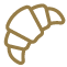 Croissant - Icon für das Frühstück